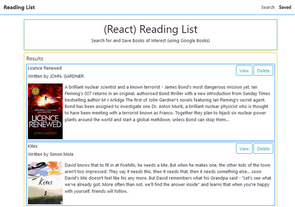 thumbnail of Reading List Application